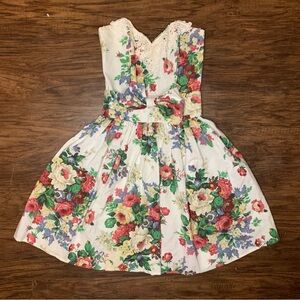 Vintage Gunne Sax Strapless Mini Dress Girls Teenage Juniors Prom Homecoming